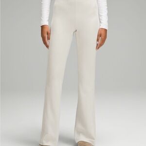Lululemon Ribbed Softstream Zip-Flared Pant in color Bone🦴
